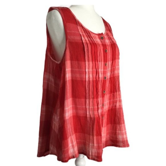 Style & Co  Sleeveless Lightweight Gauze Swing Top NWT Sz Medium - Picture 5 of 10